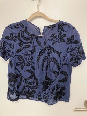 Madewell embroidered top